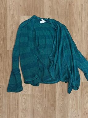 green cardigan